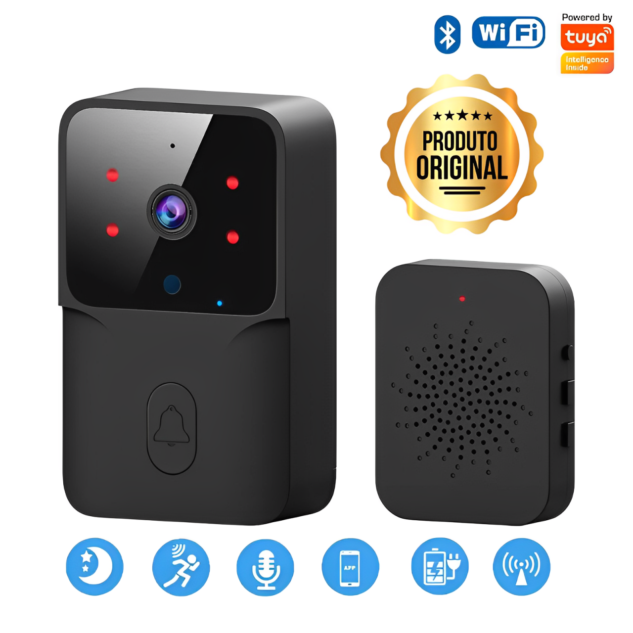 Campainha Wifi com Câmera - FRETE GRÁTIS